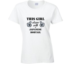 This Girl Sleeps With a Japanese Bobtail Dog Lover T shirt