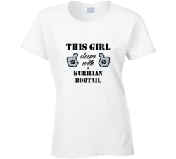 This Girl Sleeps With a Kurilian Bobtail Dog Lover T shirt