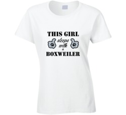 This Girl Sleeps With a Boxweiler Dog Lover T shirt