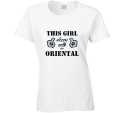 This Girl Sleeps With an Oriental Dog Lover T shirt