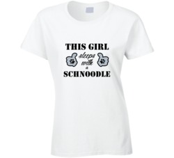 This Girl Sleeps With a Schnoodle Dog Lover T shirt