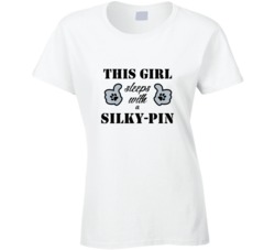 This Girl Sleeps With a Silky-Pin Dog Lover T shirt