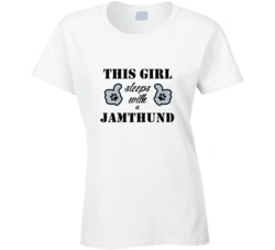 This Girl Sleeps With a Jamthund Dog Lover T shirt