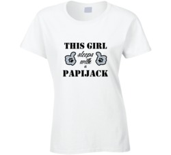 This Girl Sleeps With a Papijack Dog Lover T shirt