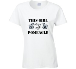This Girl Sleeps With a Pomeagle Dog Lover T shirt