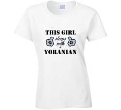This Girl Sleeps With a Yoranian Dog Lover T shirt