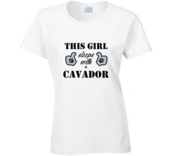 This Girl Sleeps With a Cavador Dog Lover T shirt