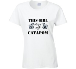 This Girl Sleeps With a Cavapom Dog Lover T shirt