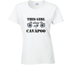 This Girl Sleeps With a Cavapoo Dog Lover T shirt