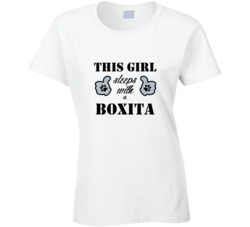 This Girl Sleeps With a Boxita Dog Lover T shirt