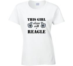 This Girl Sleeps With a Reagle Dog Lover T shirt