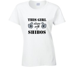 This Girl Sleeps With a Shibos Dog Lover T shirt