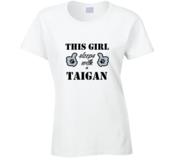This Girl Sleeps With a Taigan Dog Lover T shirt