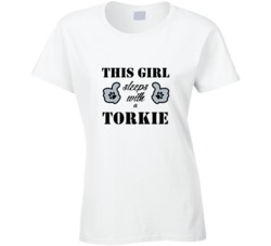 This Girl Sleeps With a Torkie Dog Lover T shirt