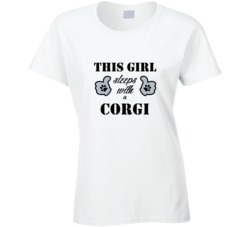 This Girl Sleeps With a Corgi Dog Lover T shirt