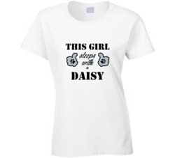 This Girl Sleeps With a Daisy Dog Lover T shirt