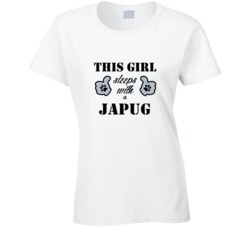 This Girl Sleeps With a Japug Dog Lover T shirt