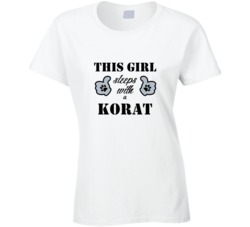 This Girl Sleeps With a Korat Dog Lover T shirt