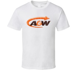 AW Logo Popular Fast Food Burger Family Restaurant Fan Gift T Shirt