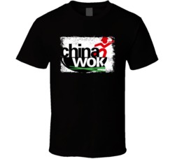 China Wok Logo Popular Chinese Food Restaurant Gift T Shirt