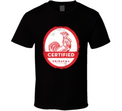 Sriracha Sauce Logo Popular Hot Sauce Brand Food Gift T Shirt