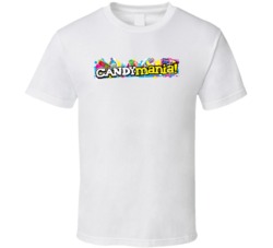 Candy Mania Logo Popular Candy Sweets Food Brand Gift T Shirt