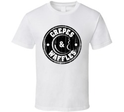 Crepes And Waffles Logo Popular Waffle Restaurant Dessert Food Fan Gif
