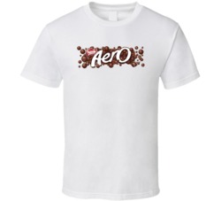 Aero Logo Popular Chocolate Bar Brand Snack Dessert Food Fan Gift T Sh