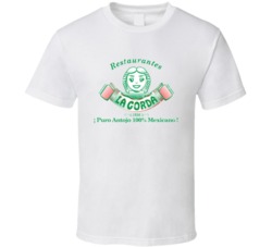 La Gorda Restaurantes Logo Popular Mexican Food Restaurant Fan Gift T 