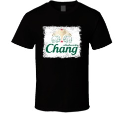 Chang Drinking Water Logo Popular Water Brand Company Drink Fan Gift T