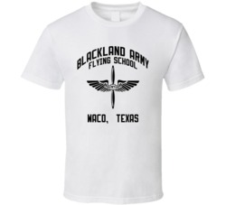 Blackland Army Flying School Waco Texas Fighter Pilots Retro T Shirt