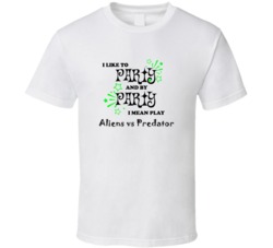 Aliens vs Predator I Like To Party Gamer T shirt