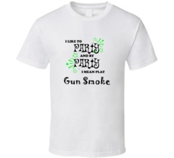 Gun Smoke I Like To Party Gamer T shirt