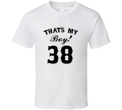 That's My Boy! Number 38 Proud Sports Parent T shirt