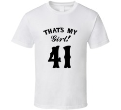 That's My Girl! Number 41 Proud Sports Parent T shirt
