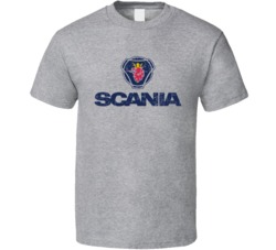 Scania Auto Automobile Car Truck Motorcycle Parts Cool Distressed Styl