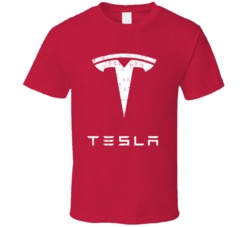 Tesla Auto Automobile Car Truck Motorcycle Parts Cool Distressed Style