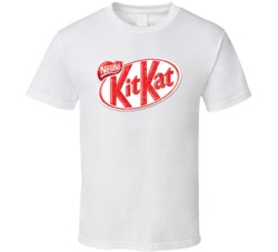 Kit Kat Chocolate Bar Cool Popular Candy Food Brand Logo Gift T Shirt