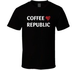 Coffee Republic Cool Popular Food Drink Restaurant Brand Logo Gift T S