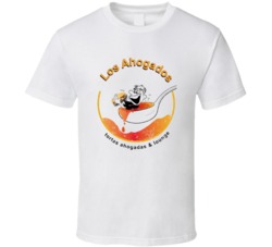 Los Ahogadas Cool Popular Food Drink Restaurant Brand Logo Gift T Shir