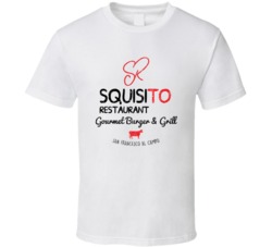 Squisito Cool Popular Food Drink Restaurant Brand Logo Gift T Shirt