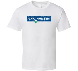 CHR Hansen Cool Popular Food Drink Restaurant Brand Logo Gift T Shirt