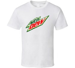 Mountain Dew Cool Popular Food Drink Restaurant Brand Logo Gift T Shir