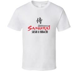 Samurai Sushi And Hibachi Cool Popular Food Drink Restaurant Brand Log