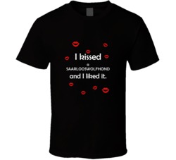 Saarlooswolfhond I Kissed A Dog And I Liked It Funny T shirt