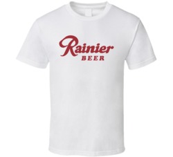 1970's Seattle Rainier Beer Logo Label Retro Classic T Shirt
