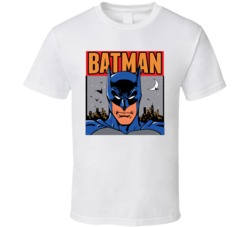 DC Comics 1980s Batman Retro Comic Book Fan T Shirt