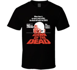 George Romero Dawn Of The Dead 1978 Movie Poster T Shirt