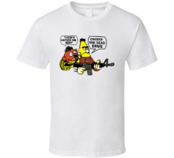 Sesame Street Ernie Bert M16 Rifle Gun T Shirt