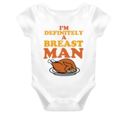 I'm Definiteley A Breast Man Baby Onesie